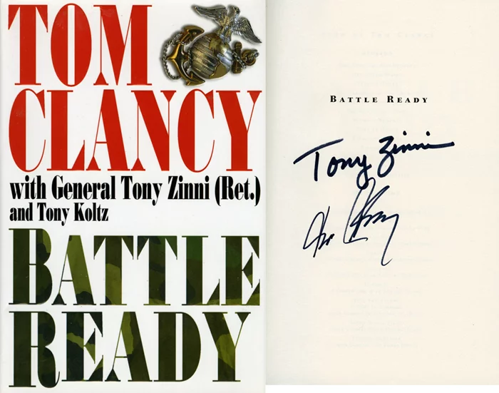 Tom Clancy autograph