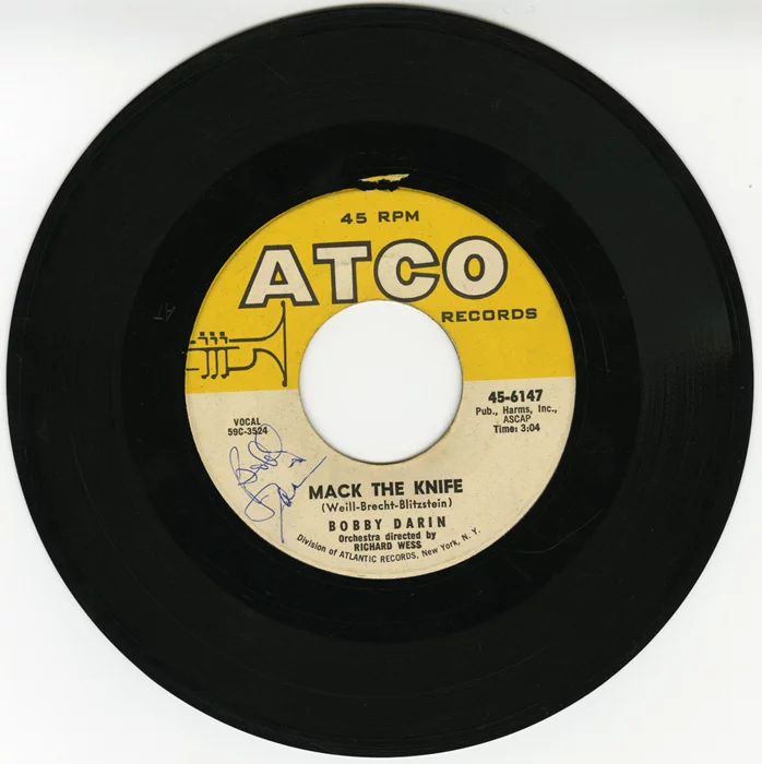 Bobby Darin autograph