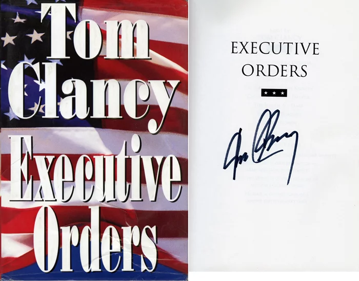Tom Clancy autograph