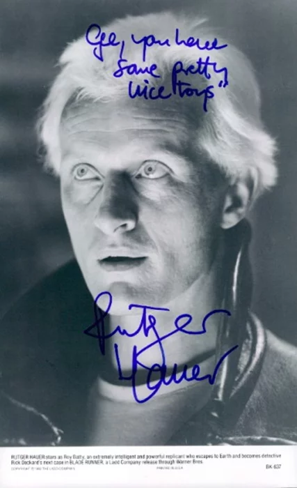 Rutger Hauer autograph
