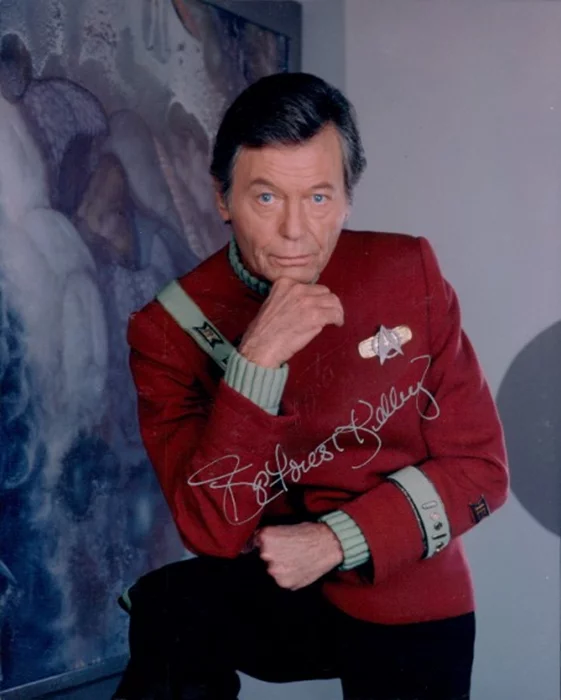 Deforest Kelley autograph