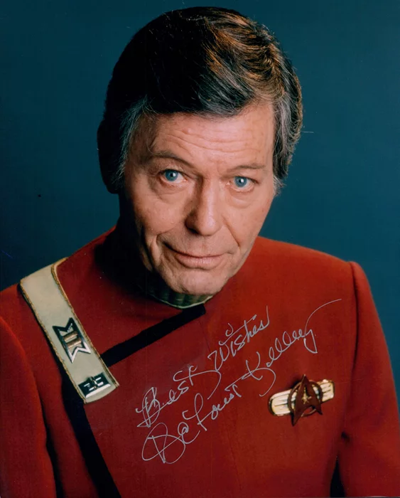 Deforest Kelley autograph