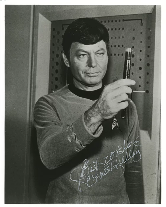Deforest Kelley autograph