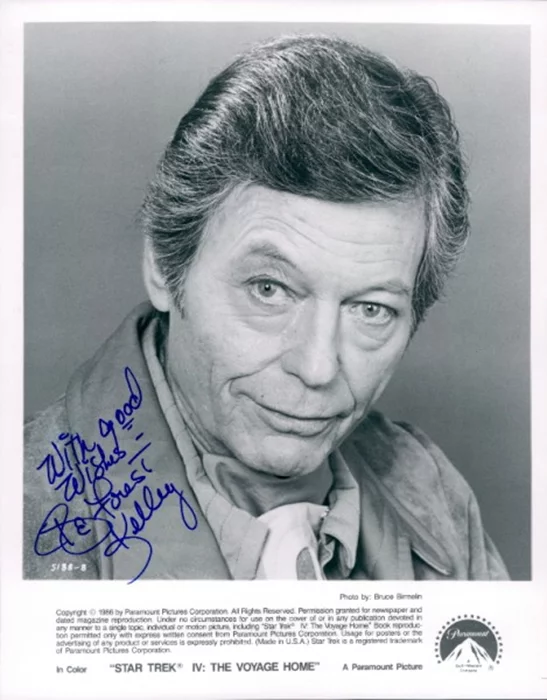 Deforest Kelley autograph
