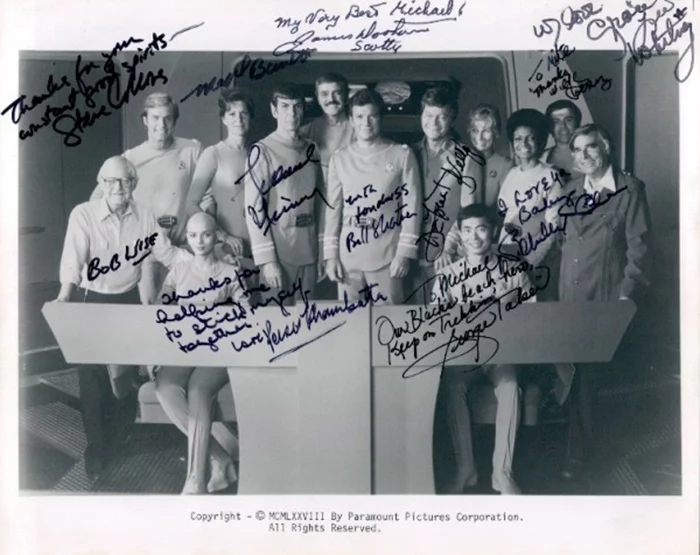 Star Trek: The Motion Picture autograph