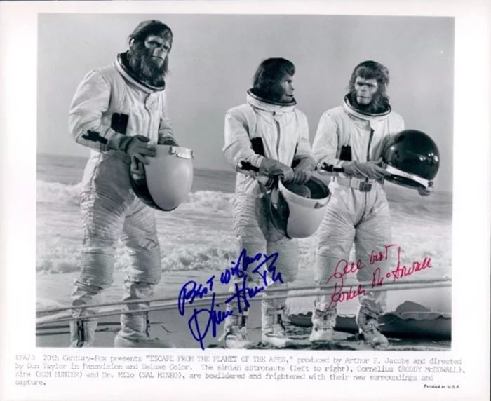 Escape From The Planet of The Apes autograph