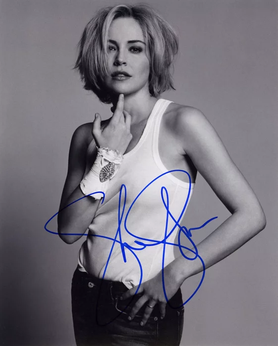 Sharon Stone autograph