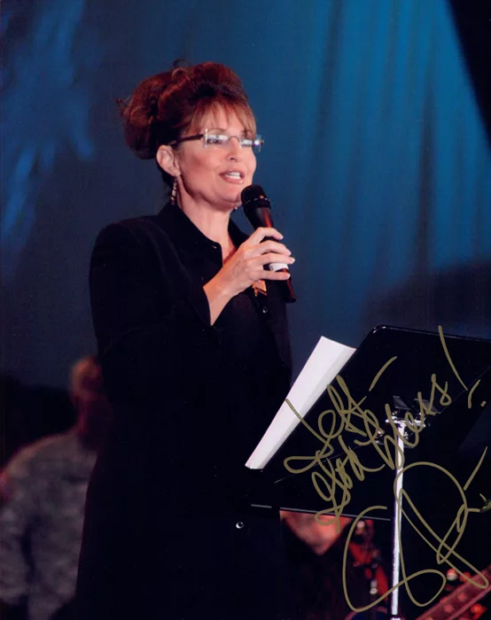 Sarah Palin autograph
