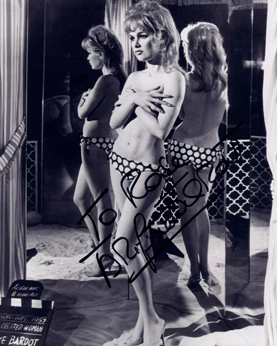 Brigitte Bardot autograph