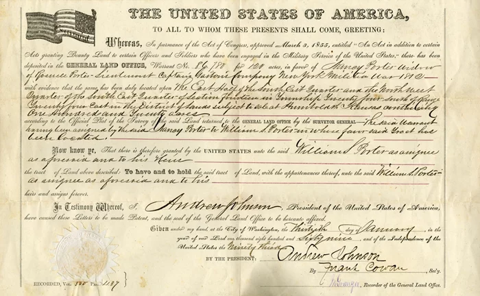 Andrew Johnson autograph