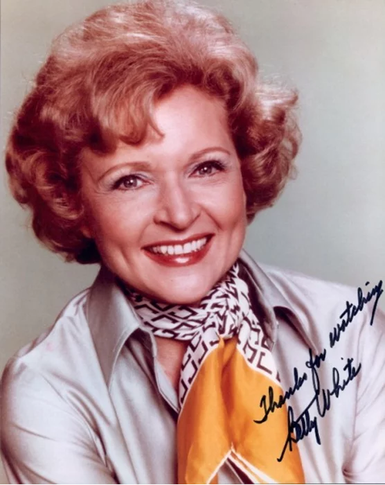 Betty White autograph