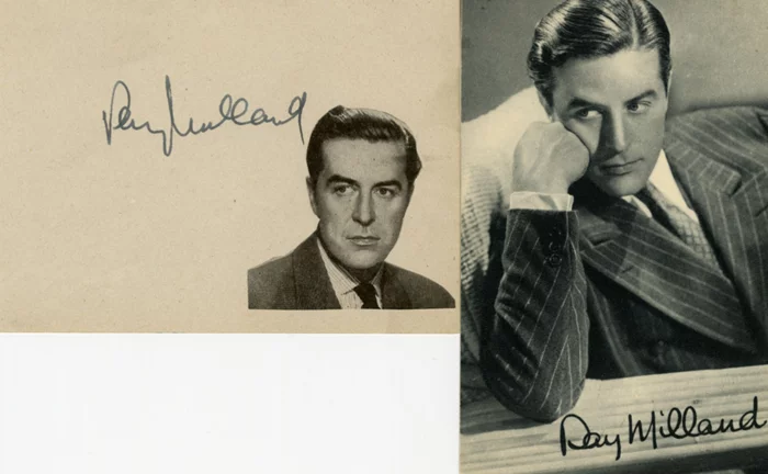 Ray Milland autograph