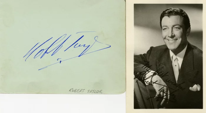 Robert Taylor autograph