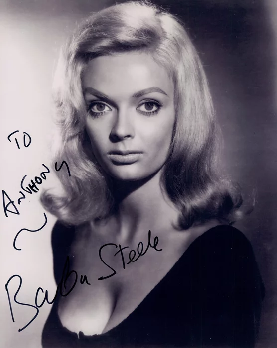 Barbara Steele autograph