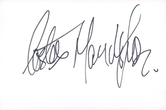 Costas Mandylor autograph