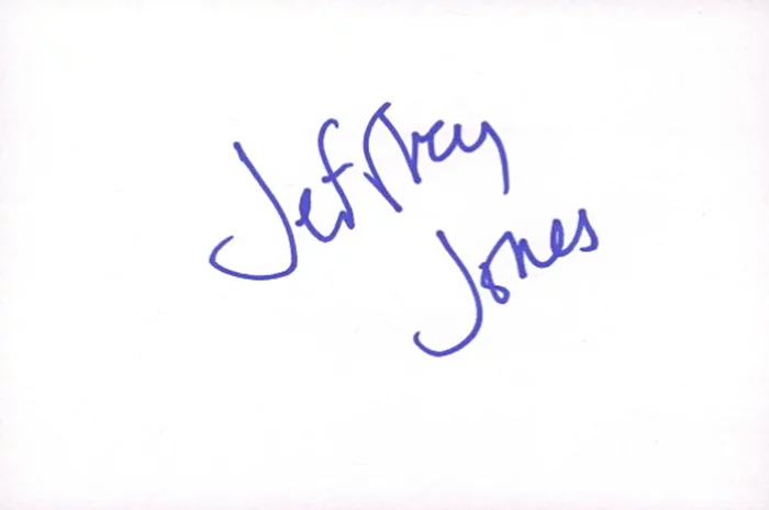 Jeffrey Jones autograph