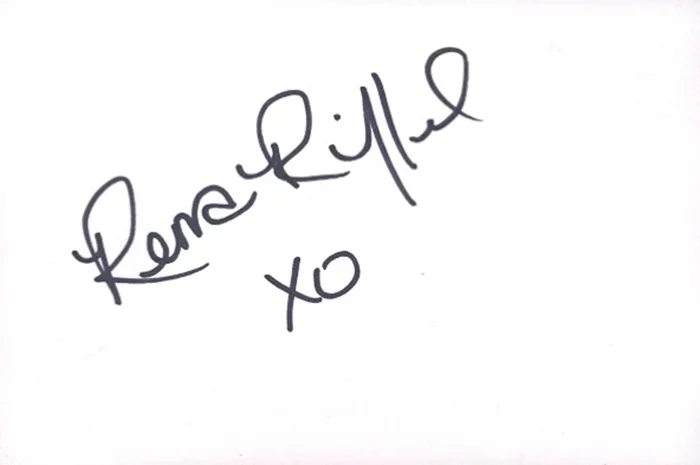 Rena Riffel autograph