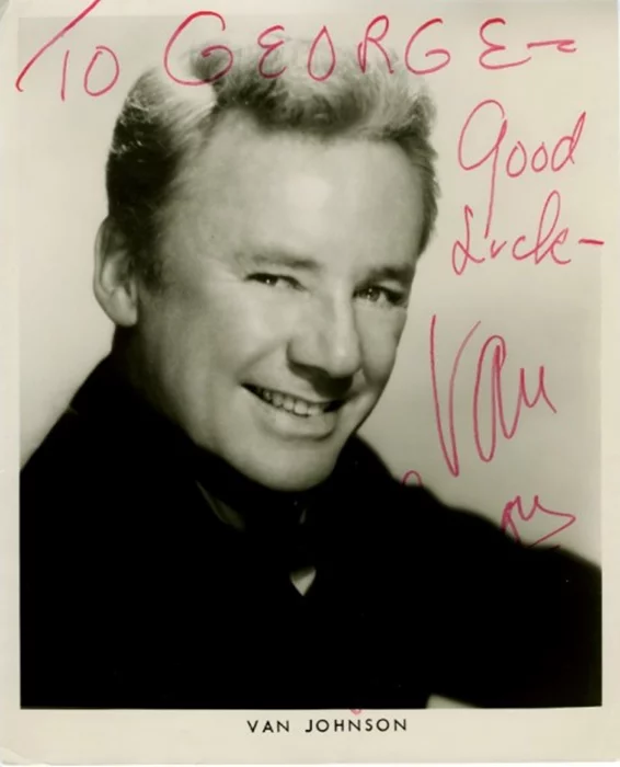 Van Johnson autograph