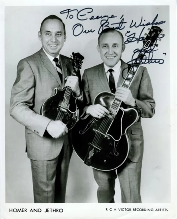 Homer and Jethro autograph