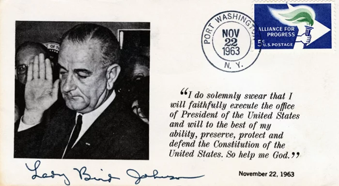 Lady Bird Johnson autograph