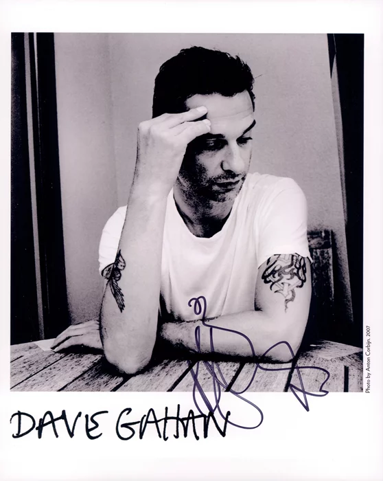 David Gahan autograph