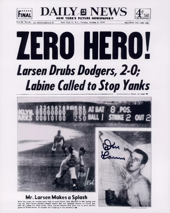 Don Larsen autograph
