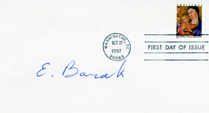 Ehud Barak autograph