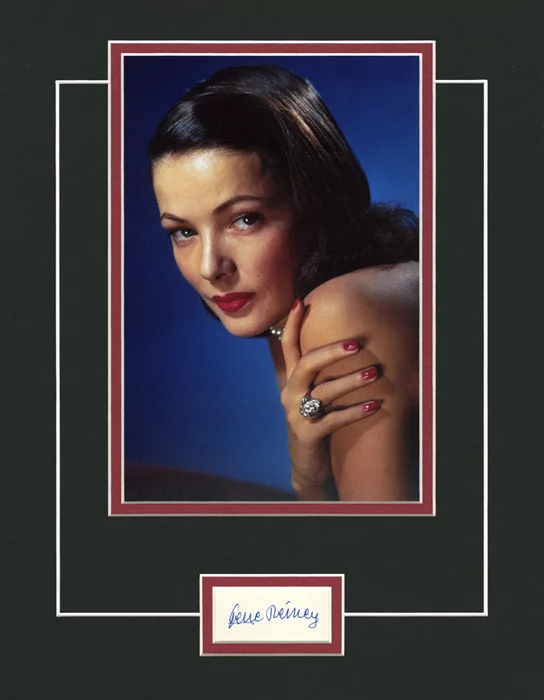 Gene Tierney autograph