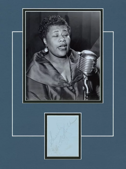 Ella Fitzgerald autograph