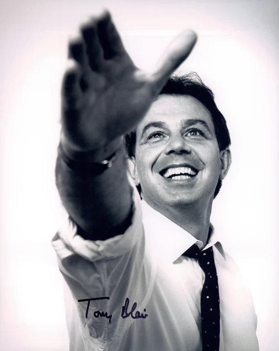 Tony Blair autograph
