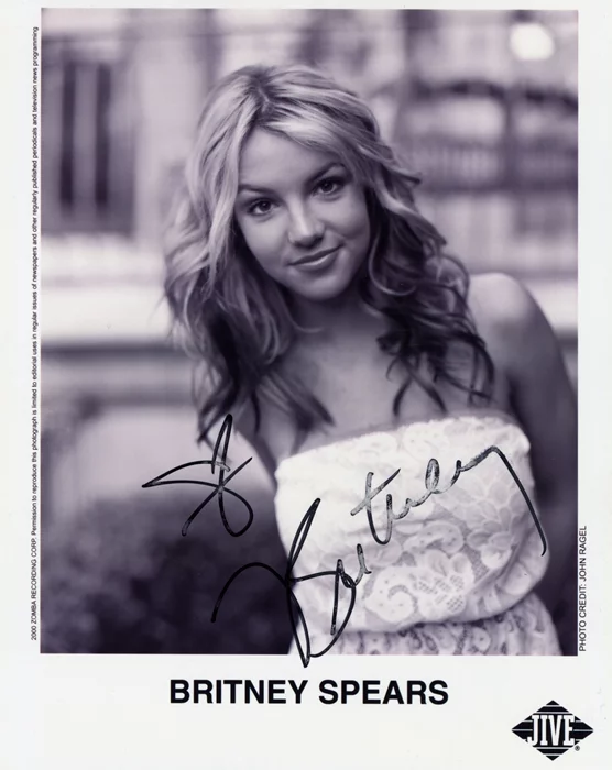 Britney Spears autograph