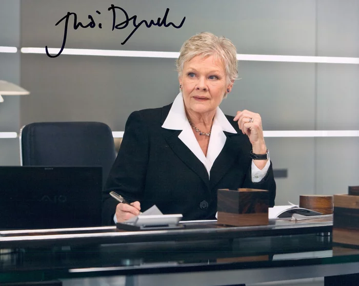 Judi Dench autograph