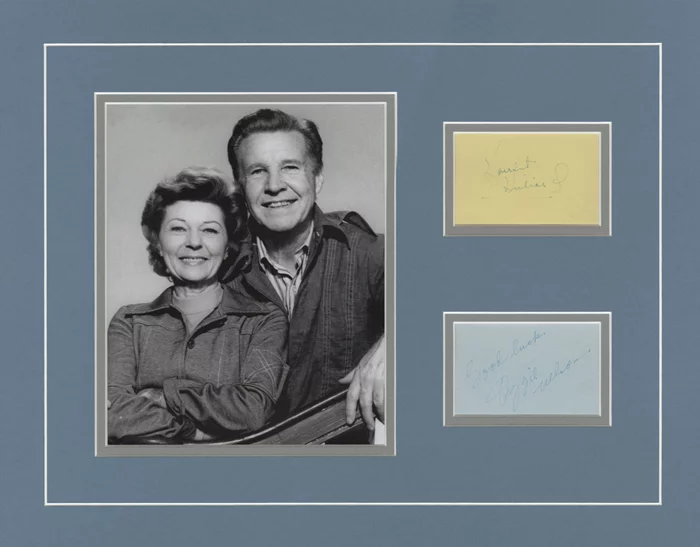 Ozzie & Harriet Nelson autograph