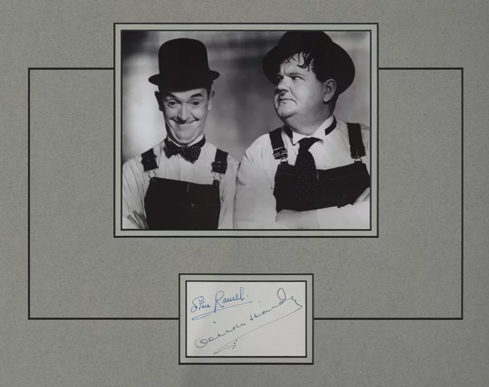 Laurel & Hardy autograph