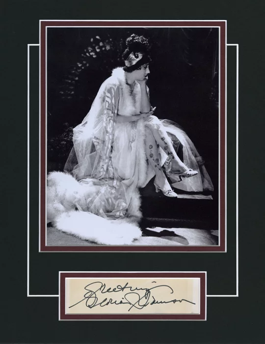 Gloria Swanson autograph