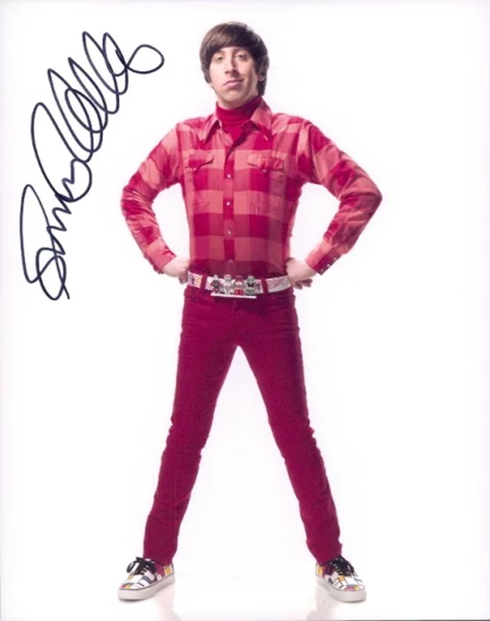 Simon Helberg autograph