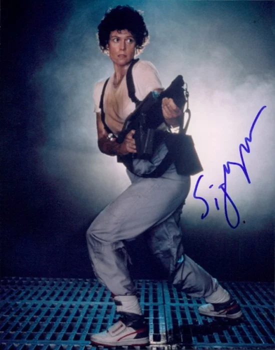 Sigourney Weaver autograph
