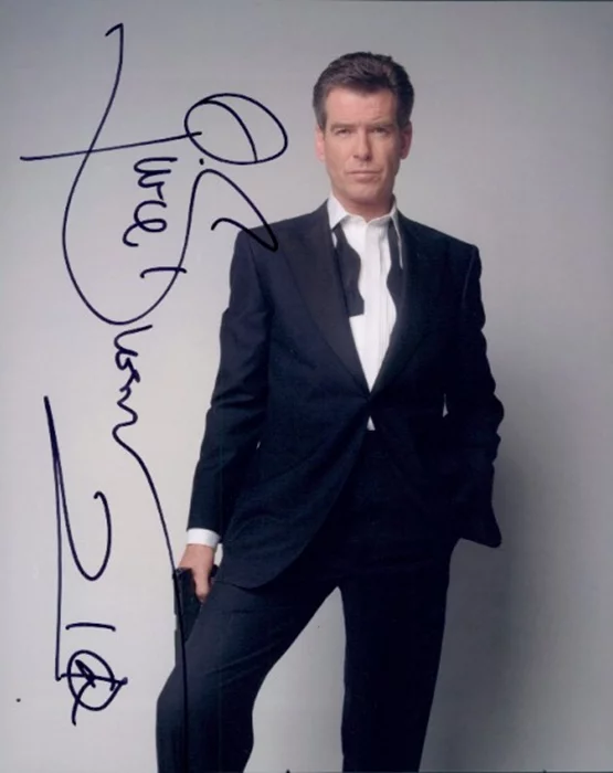 Pierce Brosnan autograph
