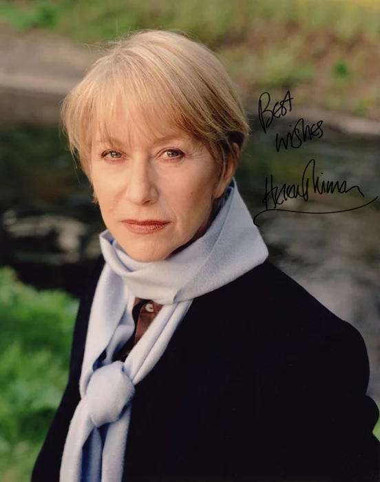 Helen Mirren autograph