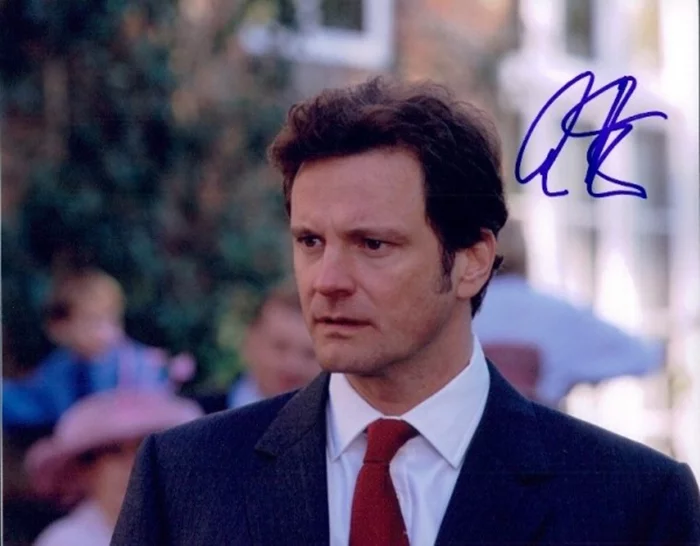Colin Firth autograph