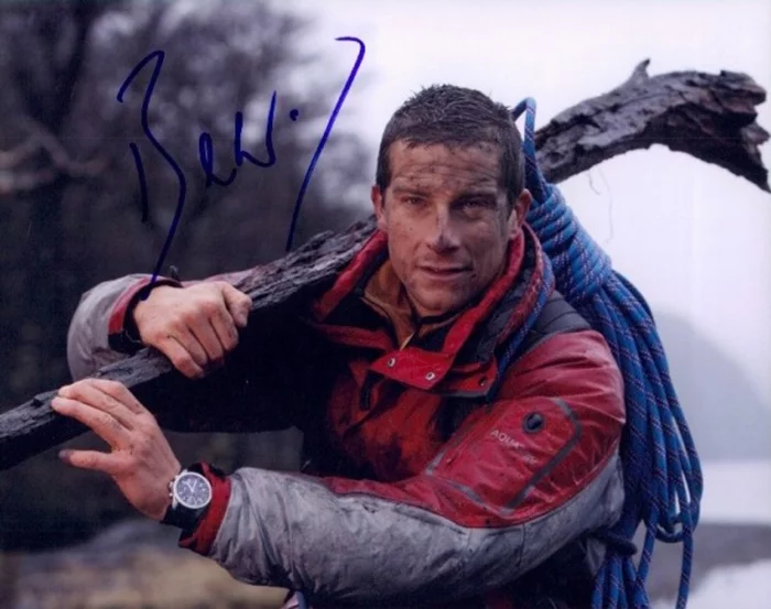 Bear Grylls autograph