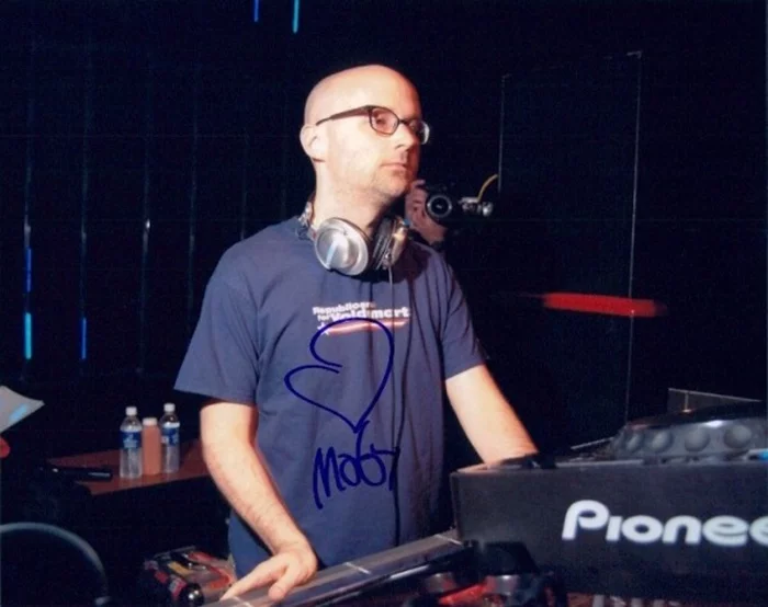 Moby autograph
