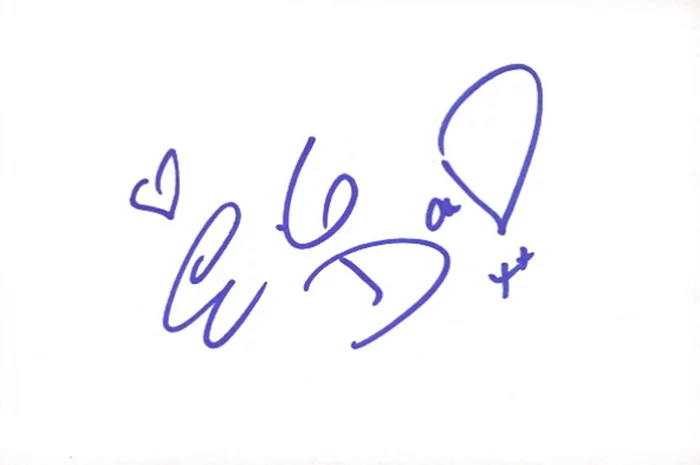 E.G. Daily autograph