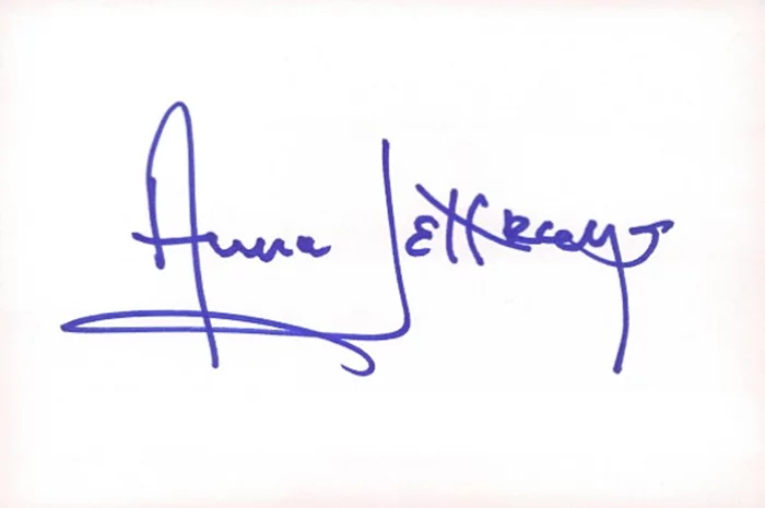 Anne Jeffreys autograph