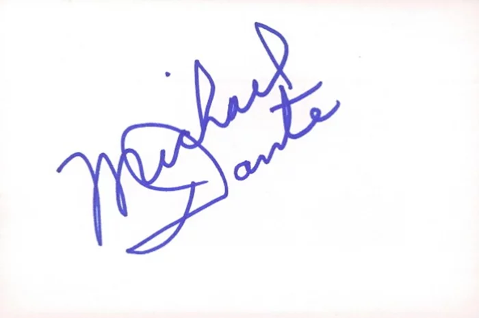 Michael Dante autograph