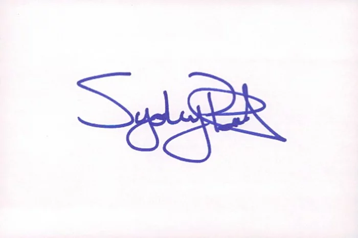 Sydney Poitier autograph