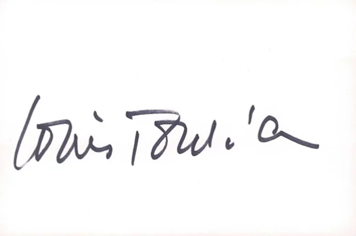 Louis Jourdan autograph