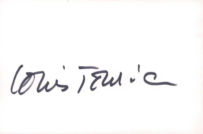 Louis Jourdan autograph