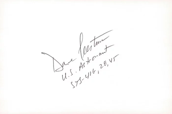Dave Leestma autograph