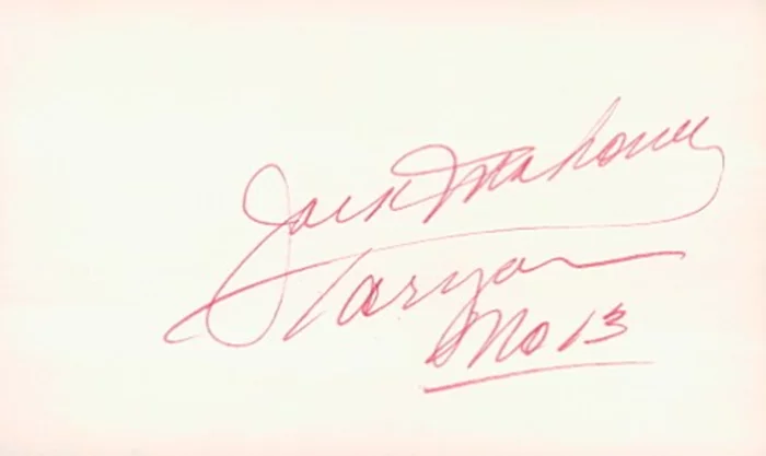 Jock Mahoney autograph